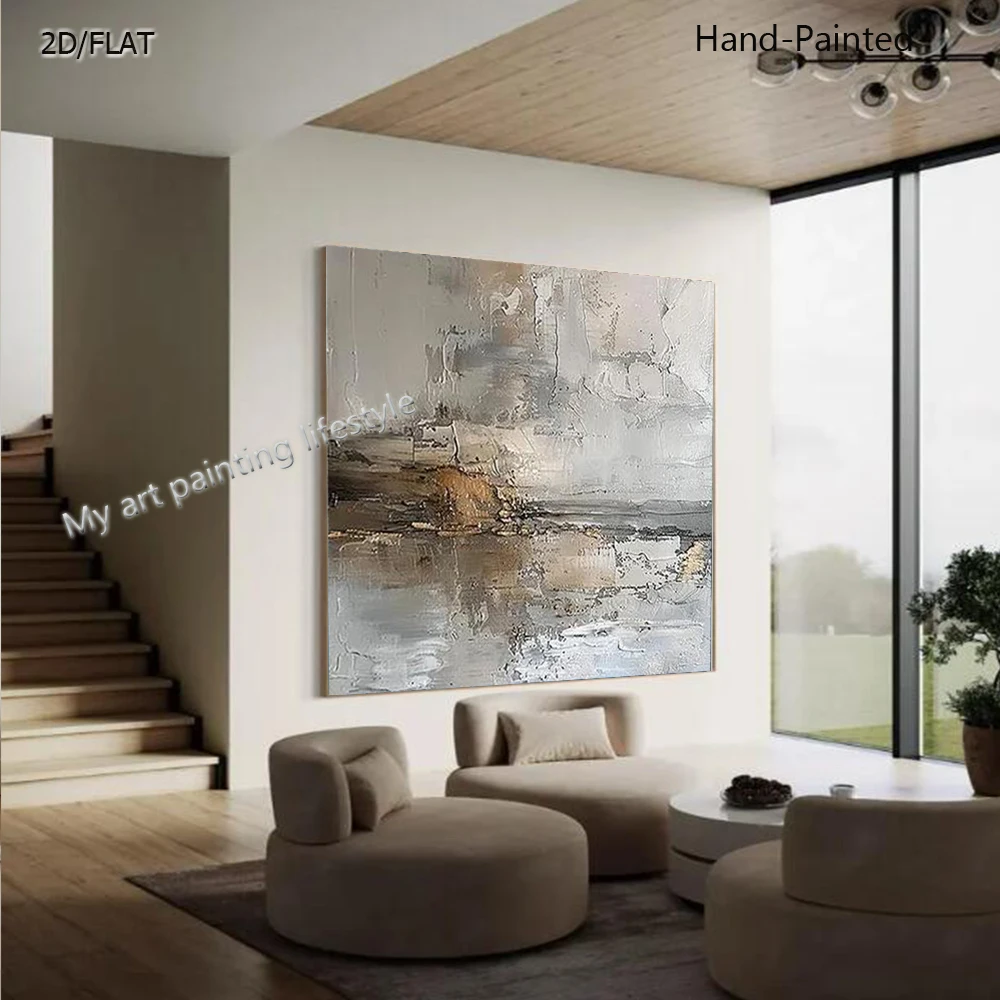 Modern 100% Hand-painted Oil Painting Abstract Chimpanzee Thinker on Canvas Unique Office Decorative Wall Art Creative Gift Idea