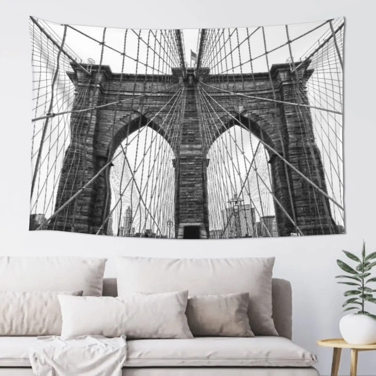 

Brooklyn Bridge Tapestry Aesthetic Room Decor Korean Aesthetic Room Decorations Decoration For Bedroom Tapestry