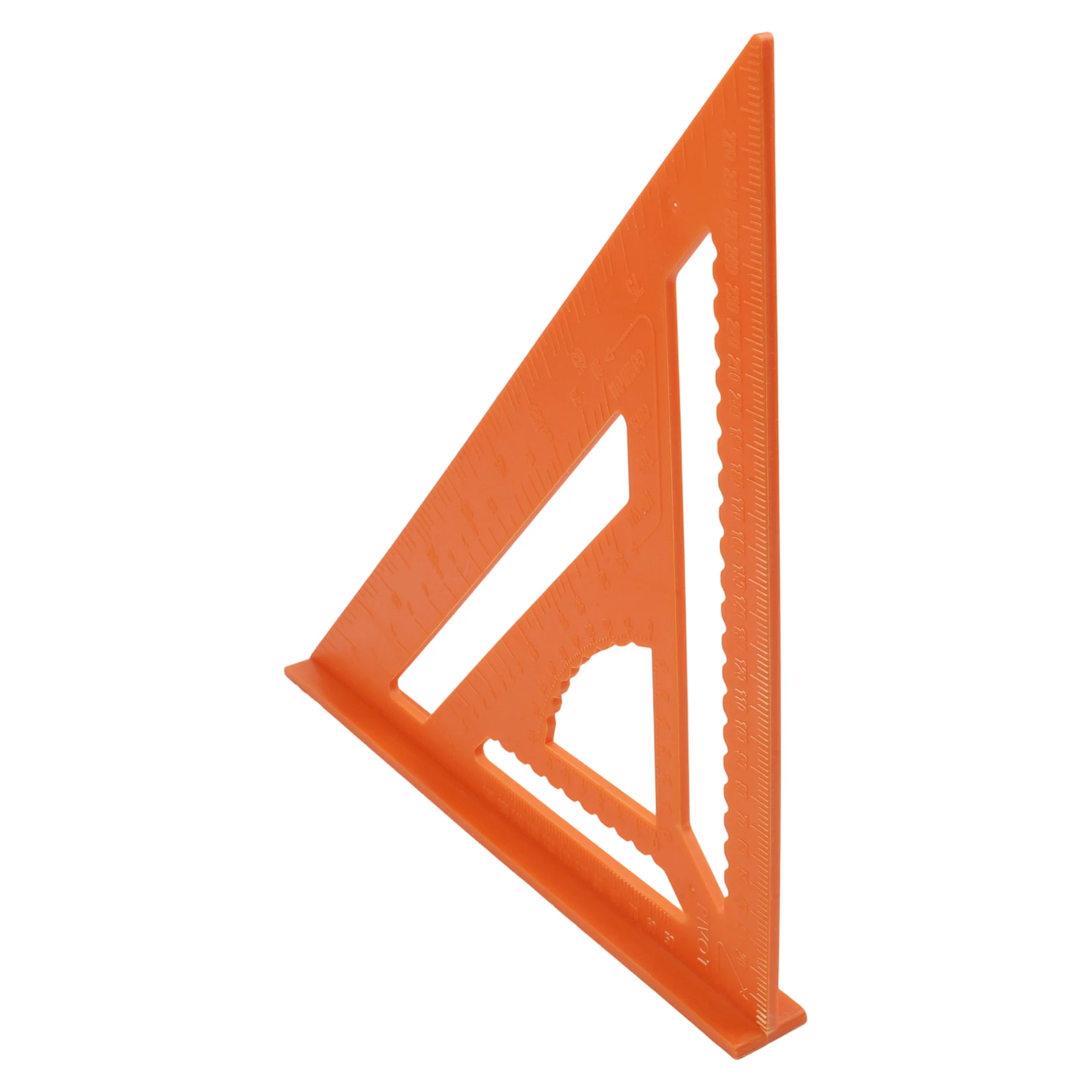 Triangle Measuring Tool for Carpentry and Woodworking Plastic Square with Non Slip Base and Precise 0-90 Degree Etched Scale