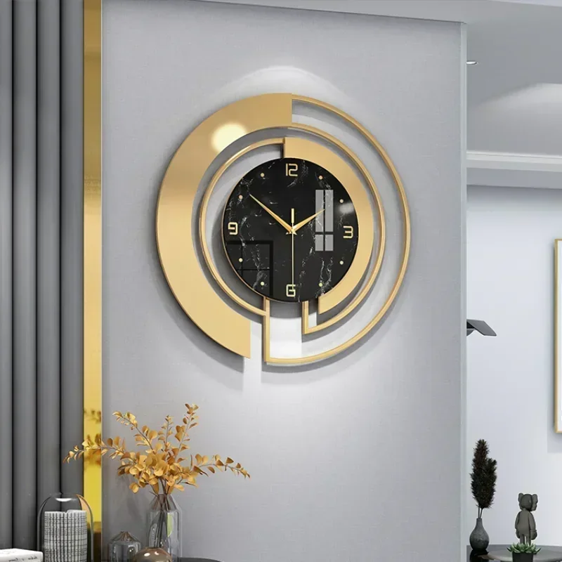 

Living Room Light Luxury Wall Clock Fashion Home Clocks Watch Home Decoration Pendant Hotel Lobby Wall Hanging Watch Decor Clock