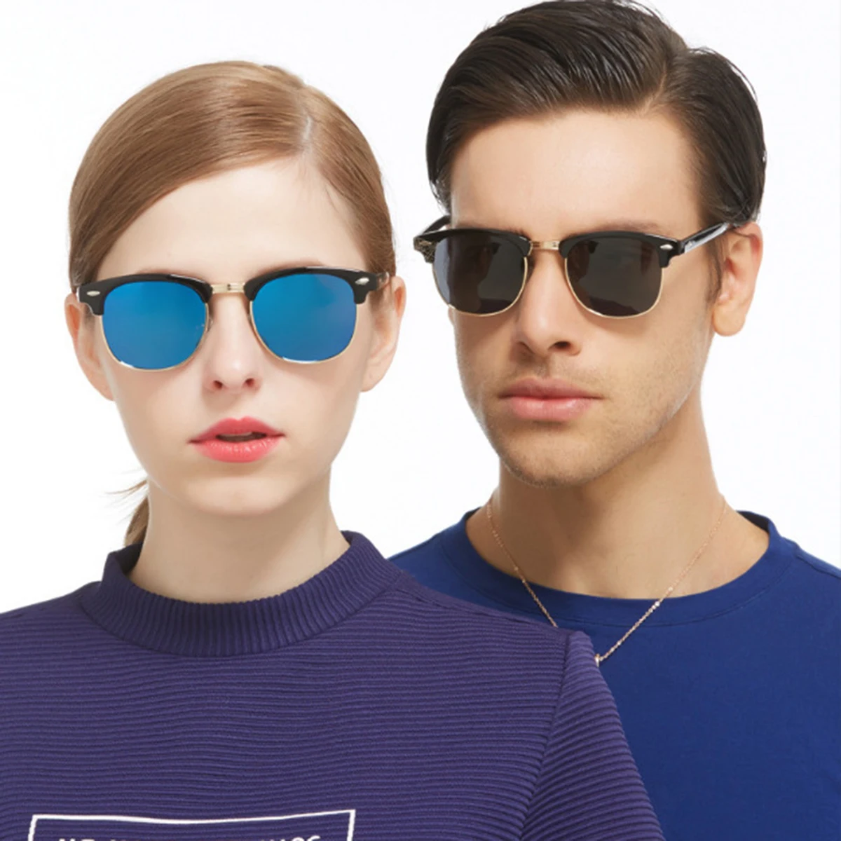 Fashion Glasses, Unique and colorful Square-Framed Glasses, Fashionable and Versatile Sunglasses for Boys and Girls