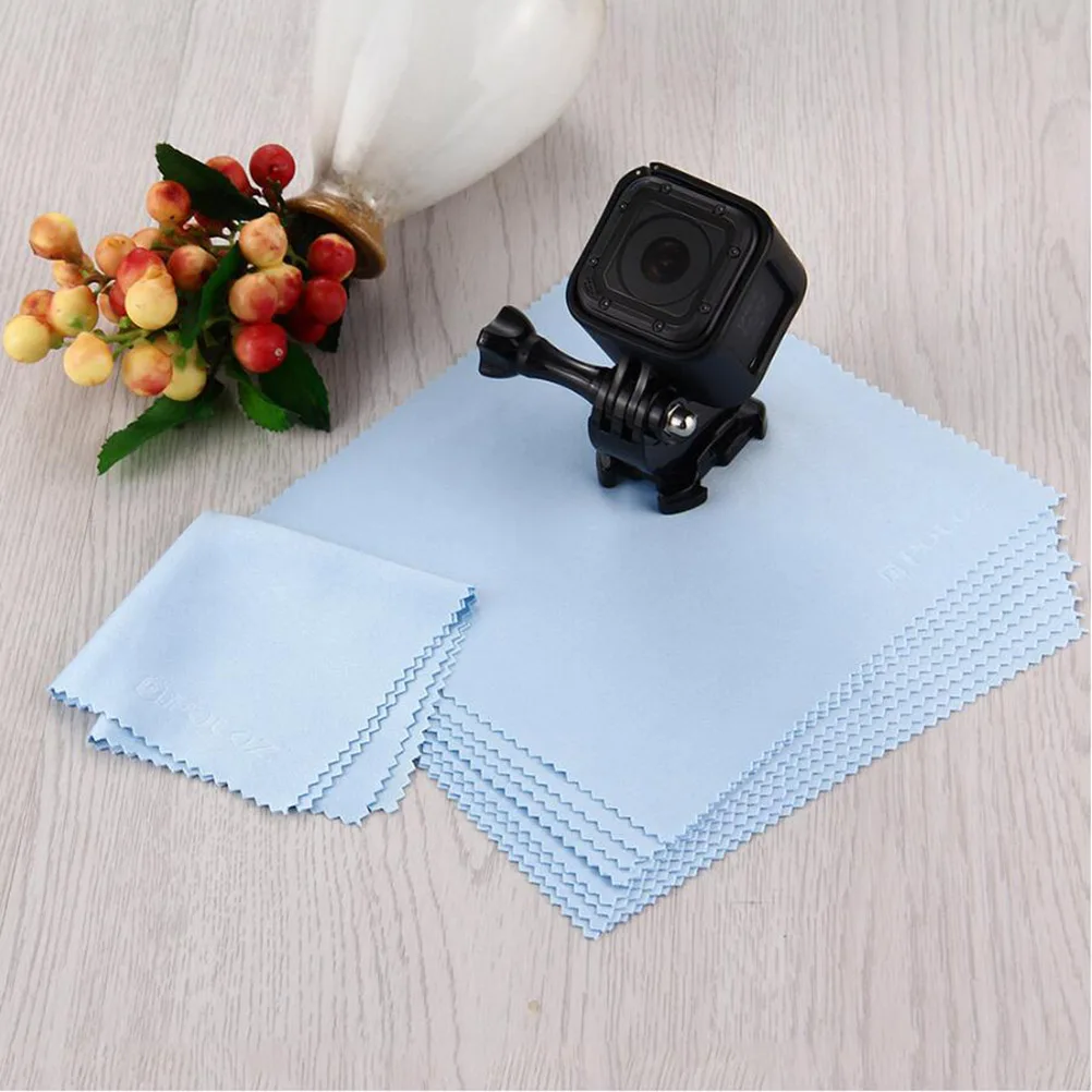 

80 Pcs Microfiber Cleaning Cloths for Glasses Screen Lens Jewelry Tools Dust Free Smudge Remover Portable Size
