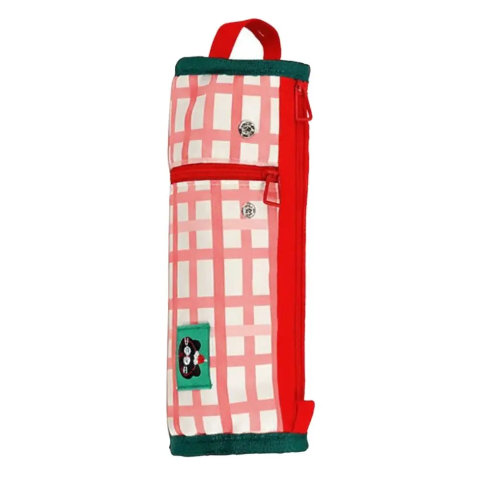 مقلمة جديدة ذات سعة كبيرة محمولة بتصميم بسيط حقيبة تخزين حقيبة أقلام رصاص جمالية للمدرسة #4