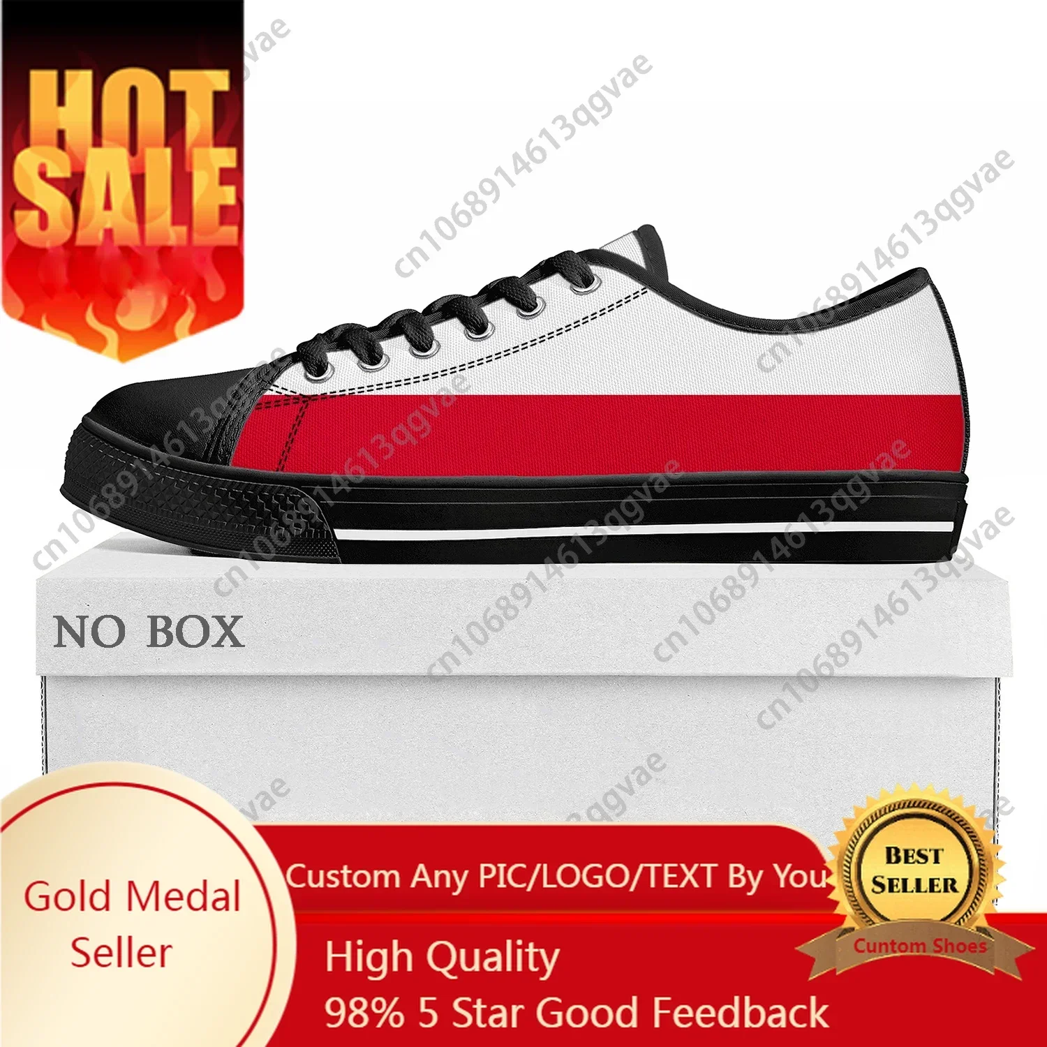 

Polish Flag Low Top High Quality Sneakers Mens Womens Teenager Canvas Sneaker Poland Prode Casual Couple Shoes Custom Shoe