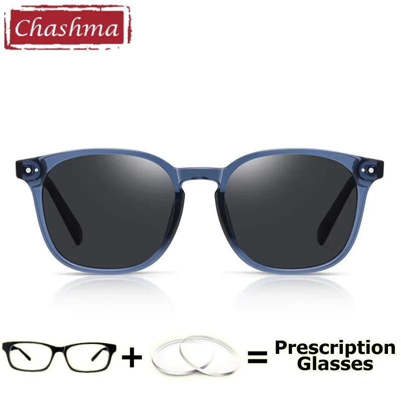 Chashma Gafas Women Sunglasses Round Myopia Lenses Fashion Polarized Glasses Prescription Driving Tint Color Sun Eyeglass Men