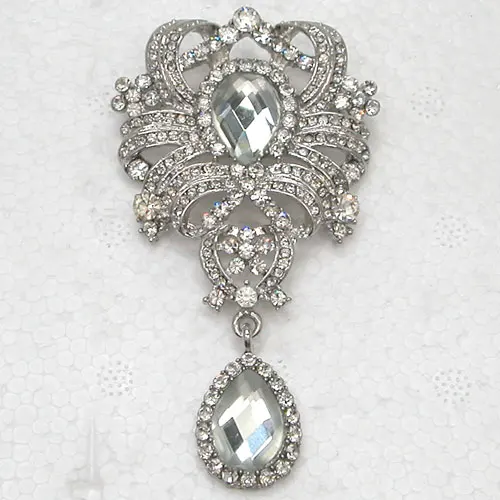 

60pcs/lot Mixed Color (Can Notes Color) Wholesale Bridal Wedding party Rhinestone Flower Pin brooches C101882