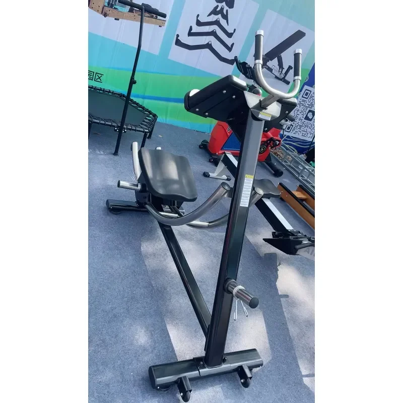 Home professional abs workout machine with unique curved track and rotating pad for full core workouts