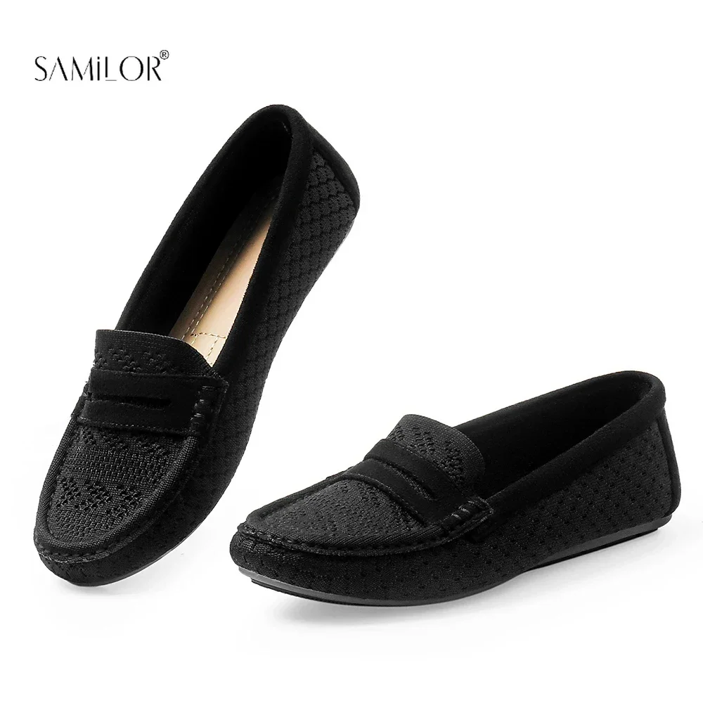 

Women Casual Shoes Slip-on Flat Shoes Loafers Ladies Designer Sneakers Leather Summer Hollow Out Breathable Women's Moccasins