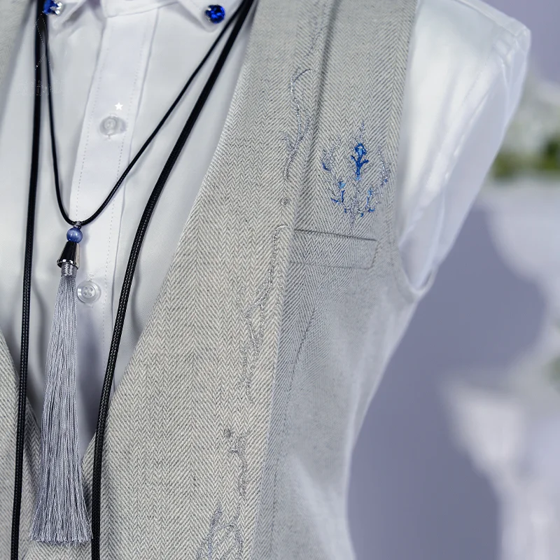 Juego Love and Deepspace Xavier Cosplay hombres adultos pianista uniforme disfraz abrigo collar accesorios completos conjunto traje trajes
