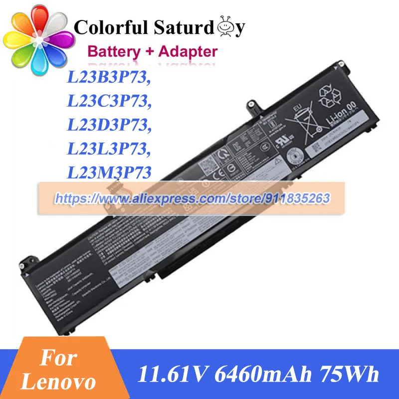 

Lapotp Battery L23B3P73 L23C3P73 L23D3P73 L23L3P73 L23M3P73 for Lenovo Thinkpad T14P G2 AI 2024 P14s Gen 5 P16s Gen 3 21G2000