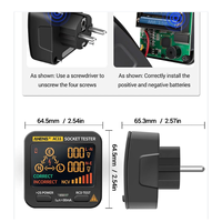 ANENG AC11 Digital Smart Socket Tester Voltage Test Socket Detector Ground Neutral Phase Check Rcd NCV Test EU-Plug