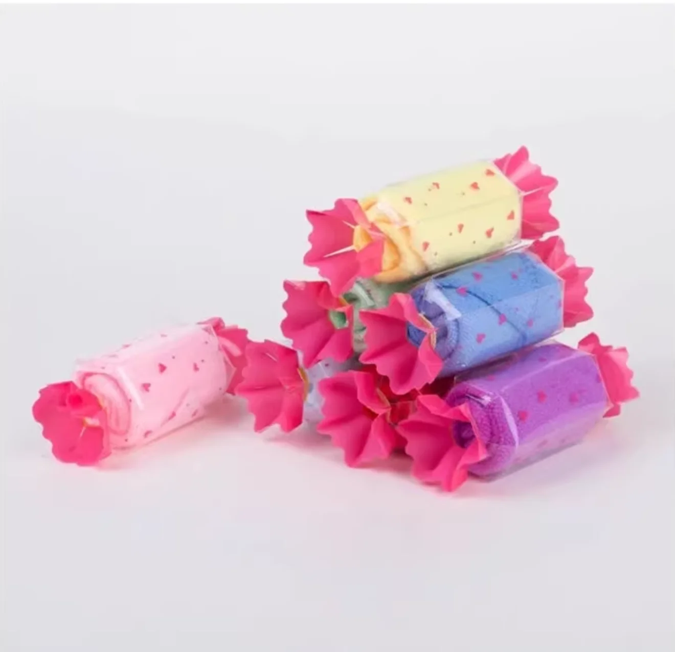 Cartoon Baby Candy small Hand Towel for Child, Cartoon Carry Gifts, 30*30cm, 24 PCs/Lot, Wholesale