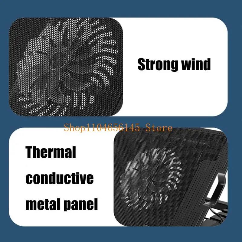 

Охлаждающая подставка для ноутбука Охладители для ноутбука Подставка для вентилятора для ноутбука Охлаждающая подставка для ноутбука 11-18 дюймов Тихий вентилятор Регулируемый ноутбук