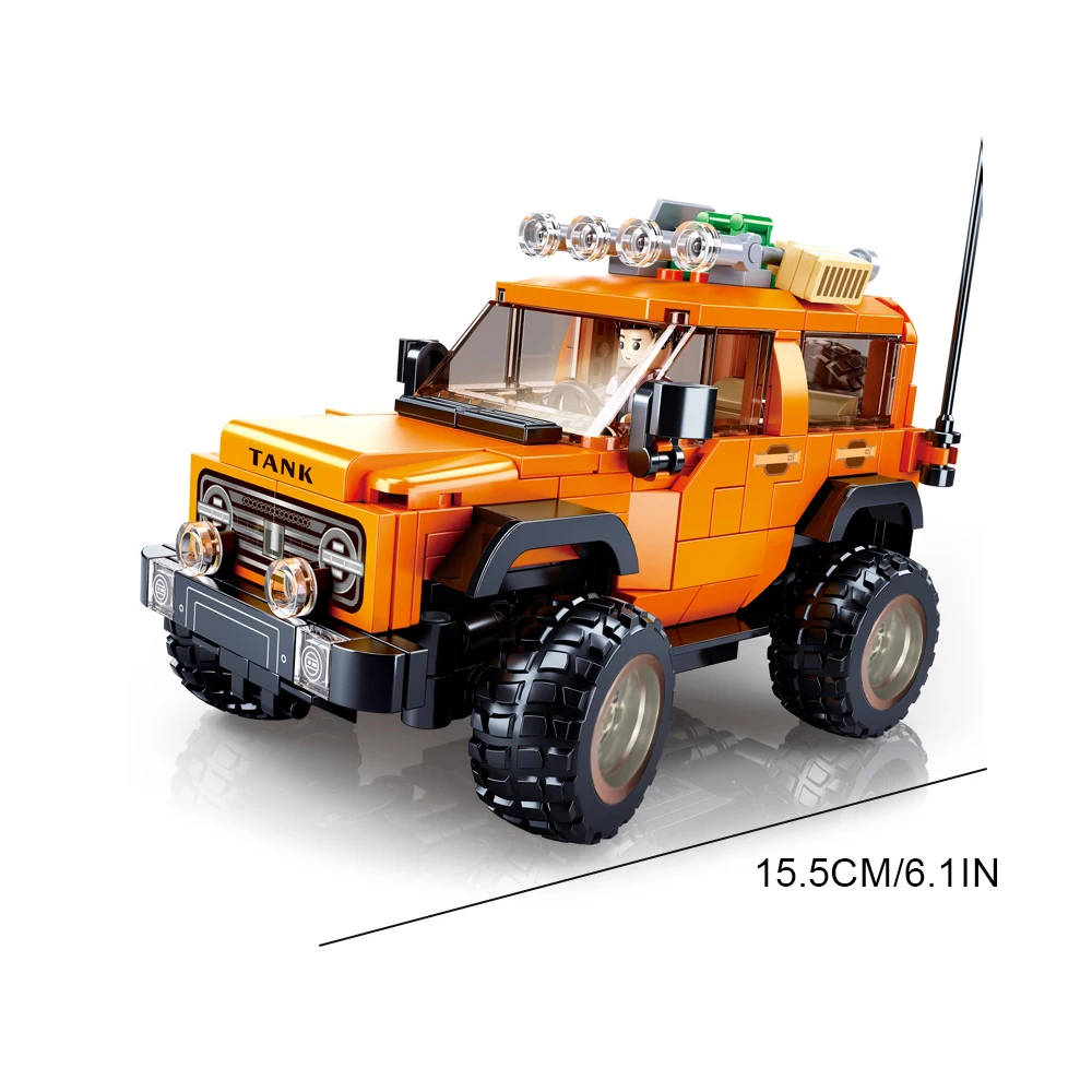 302pcs Sluban SUV Car Model Building Block Toys, Sport Utility Vehicle Model Creative DIY Toy Assembled Building Blocks Kit