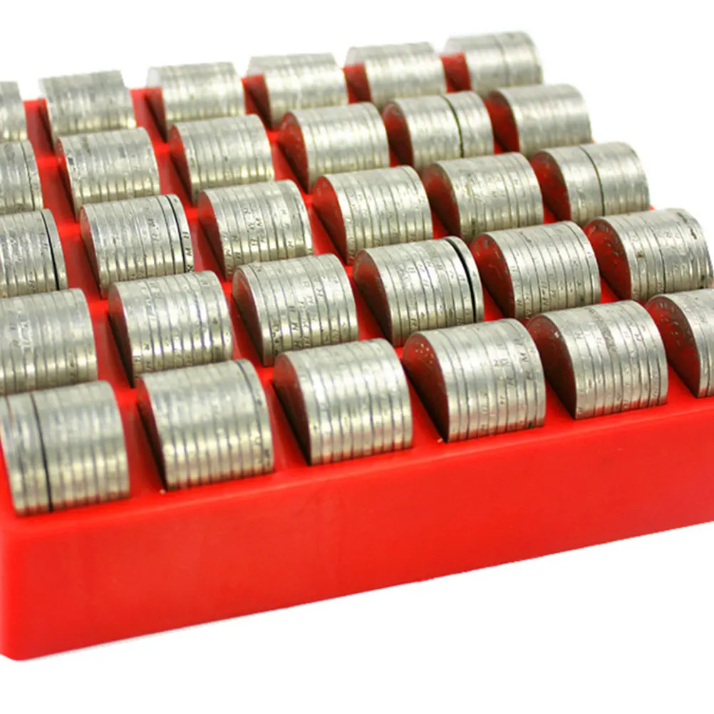 2pcs Plastic Storage Box Abs Organizer Coin Organizer For Bank Supermarket Collection Grid Design Random Color