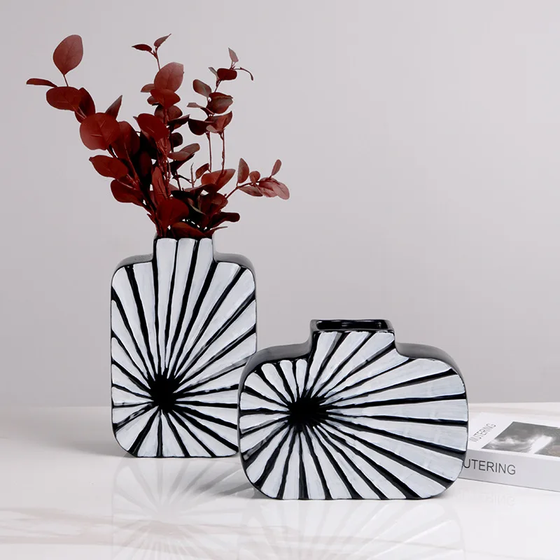

Resin dry vase model room living room home decoration art flower ornament