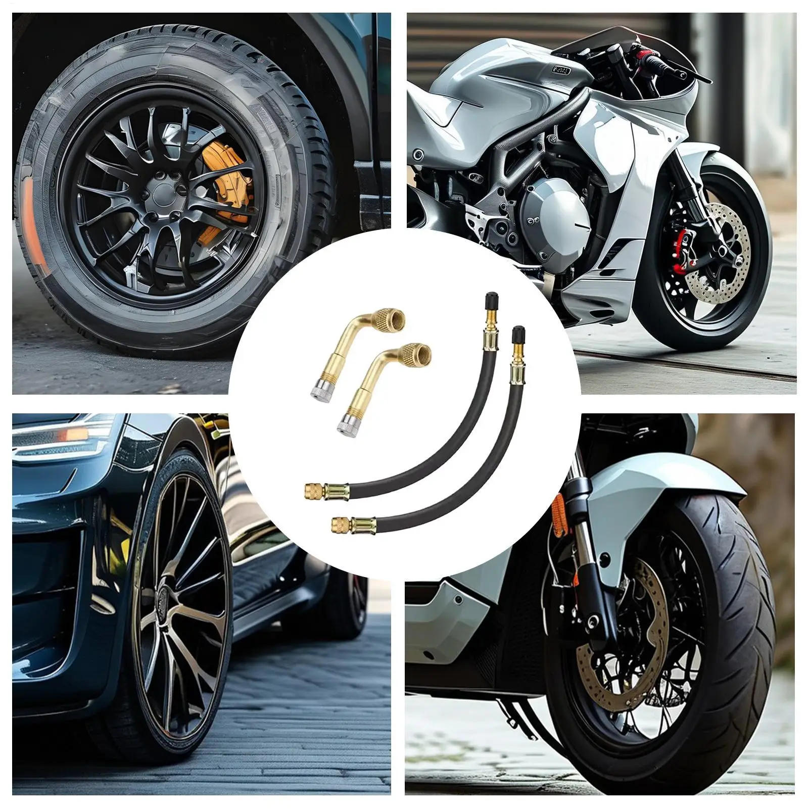 

Удлинители штока клапана, портативный адаптер для быстрой накачки, удлинитель для накачивания автомобильных шин, удлинитель шланга для велосипеда, скутера, мотоцикла