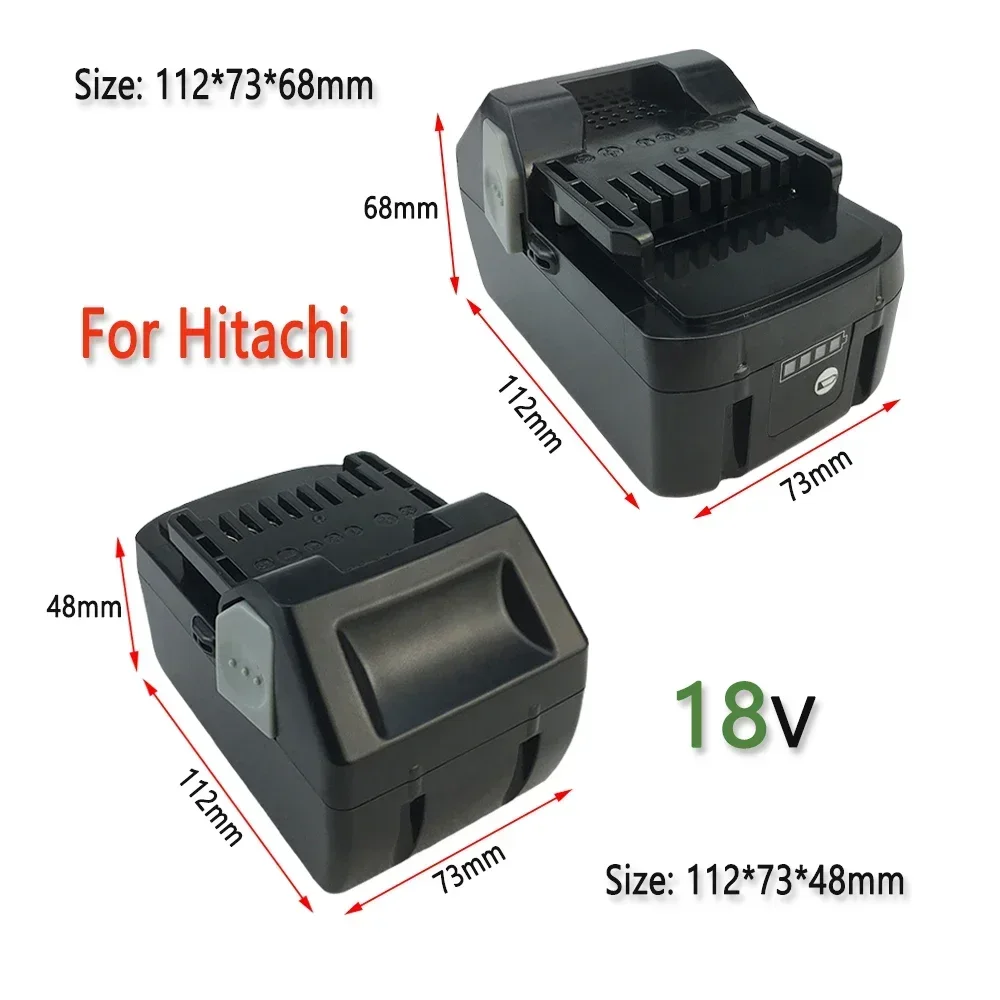 18V 6000mAh Li-Ion Replacement Battery For HITACHI BSL1820 BSL1840 BSL1850 BSL1860B BSL1830B