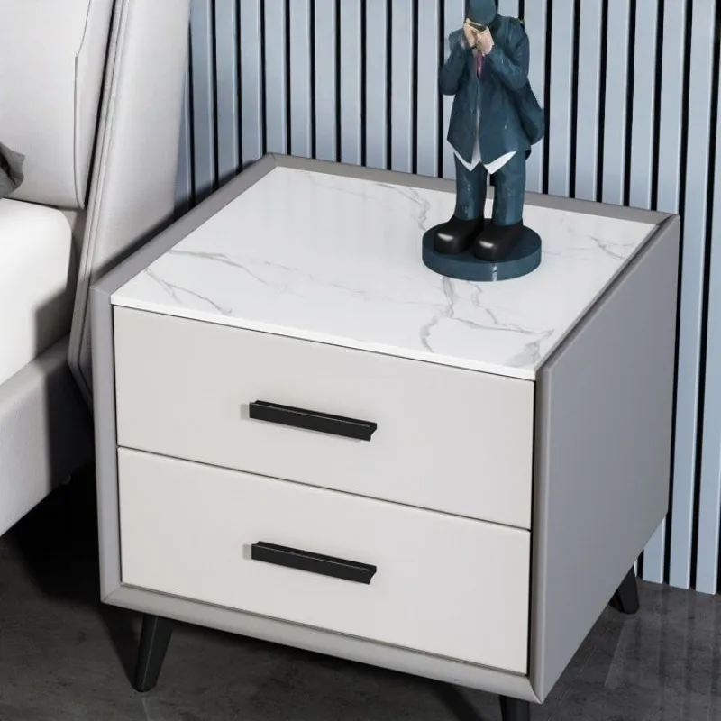 

Solid wood light luxury bedside table simple modern home bedroom mini simple storage cabinet