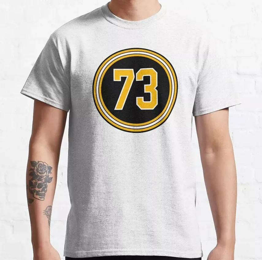 BEST PRICE!! Charlie Mcavoy Number 73  Hockey Team Bruins Inspired T-Shirt  High Quality 100%Cotton Short Sleeve