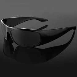JULI Large Dark Sunglasses for Men Wrap Around Sunglasses for Big Heads Male UV400 Protection W8005
