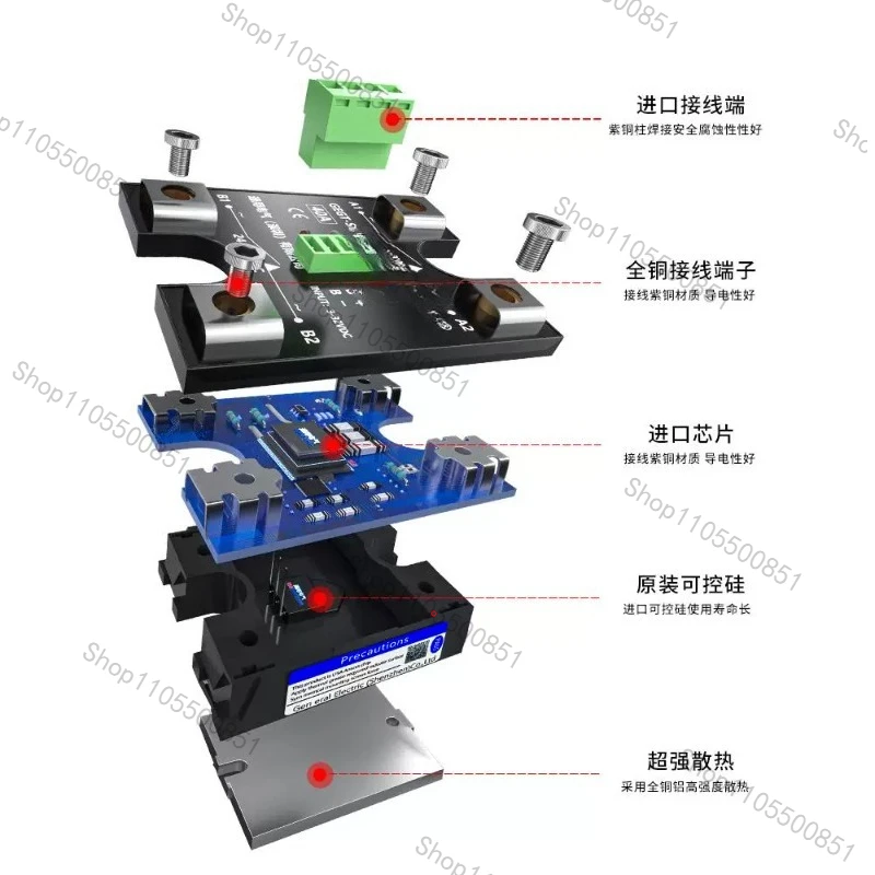 SSR-SK40DA Dual Channel Dual Control DC Control AC Single Phase Solid State Relay 60 Dual Channel Single Control 25DK