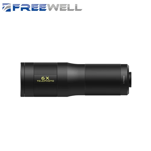 Imagen 1 del producto Lente Teleobjetivo HD 6X Freewell Compatible con Carcasa de Teléfono con Montura de 17 mm para iPhone 17/16/15/14/13 Pro y ProMax, Accesorios Fotográficos
