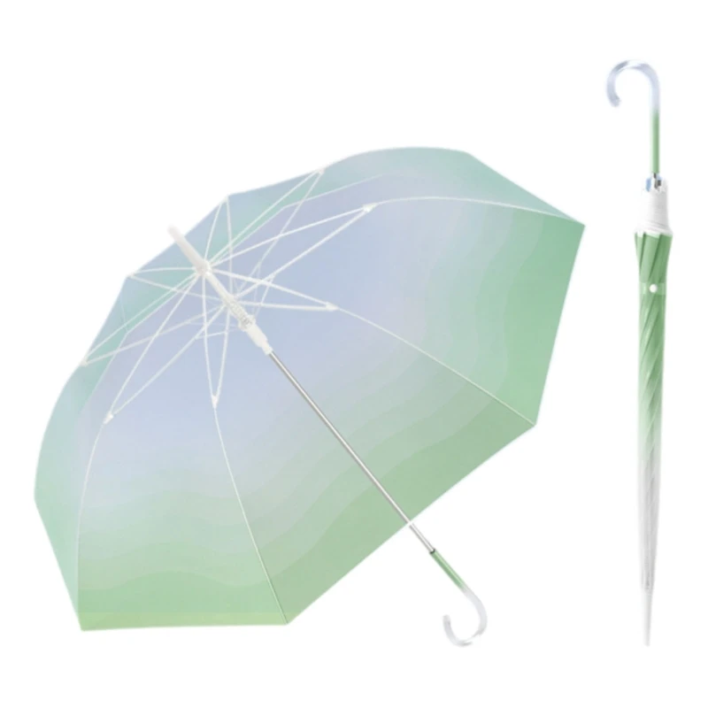 Clear Umbrella with Convenient Curved Handle, Auto Open,Rain Umbrellas for Outdoor Activities Weather Umbrella