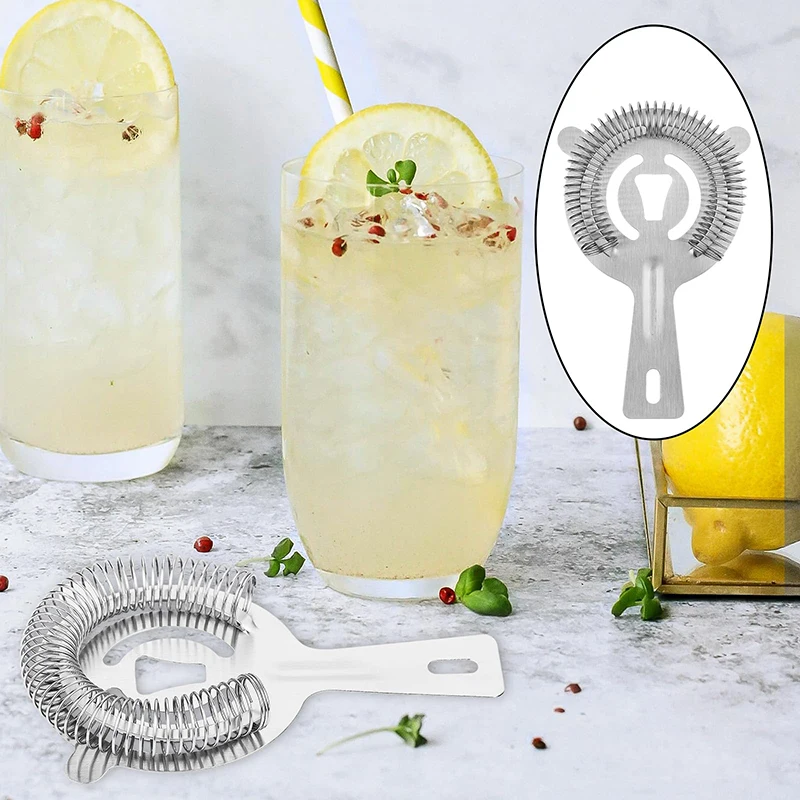 Cocktail Shaker Ice Strainer Bar Accessories Stainless Steel Filter Barware Bar Tools Cocktail Strainer 2024 New