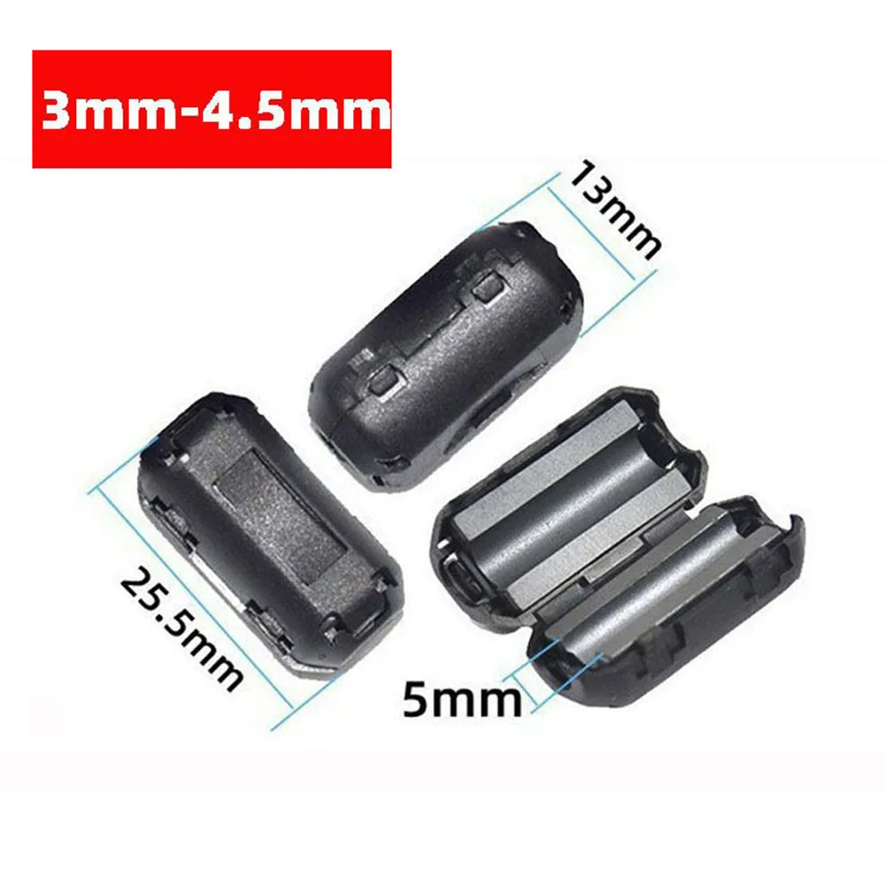 Imagem -06 - Filtro de Desmagnetização Supressor de Ruído Emi Rfi Anti-interferência Anel Magnético Ferrite Grânulo Clipe Estrangulamento Indutores de Filtro de Ruído 5x