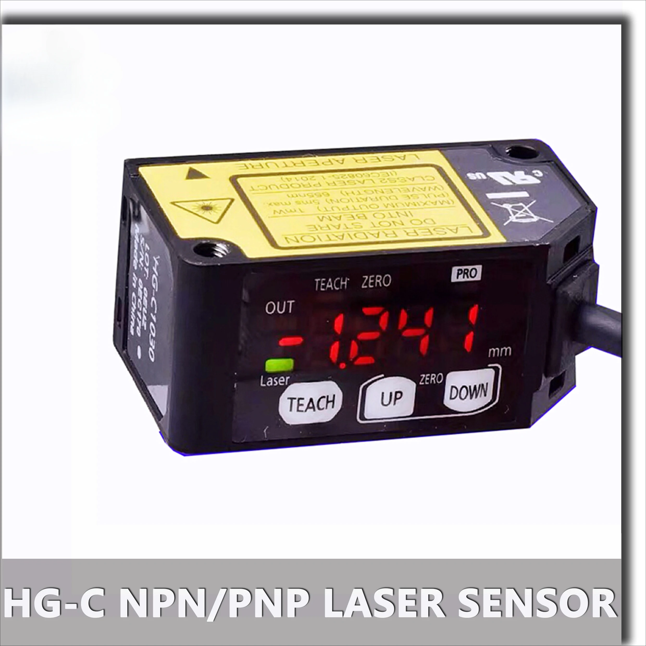 

NPN PNP Micro Laser Measurement Sensor HG-C1030 HG-C1050 HG-C1100 HG-C1200 HG-C1400 Laser Displacement Sensor.