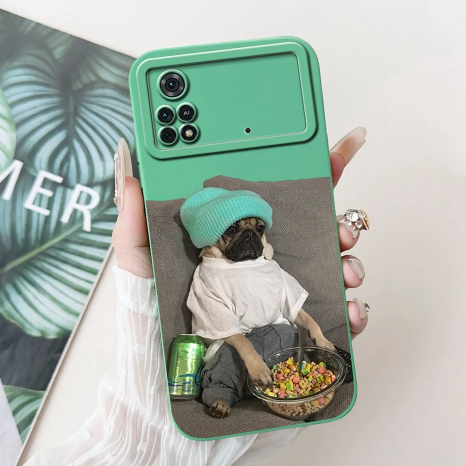 For Xiaomi Poco M4 Pro 4G Case PocoM4 5G Cute Panda Cartoon Cover Soft TPU Phone Case For Xiaomi Poco X4 Pro PocoM4 Pro 5G Shell