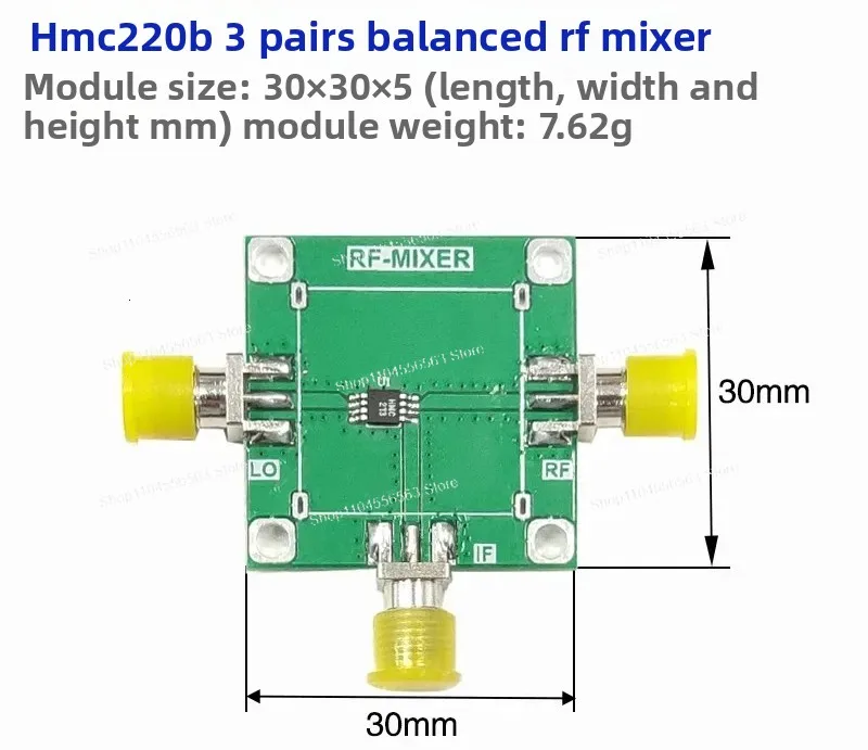 HMC220 Passive Double Balanced Mixer 5G-12GHz Bandwidth RF Mixer Frequency Conversion Module