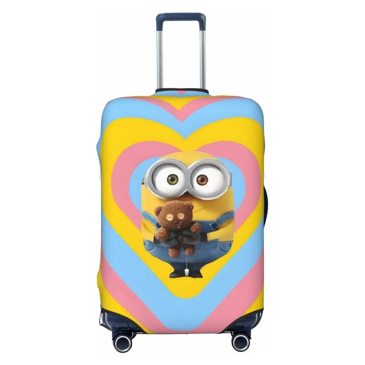 

Custom M-Miniones Luggage Cover Protector Funny Cute Cartoon Movie Kawaii Doll Travel Suitcase Protective Cover for 18-32 Inch