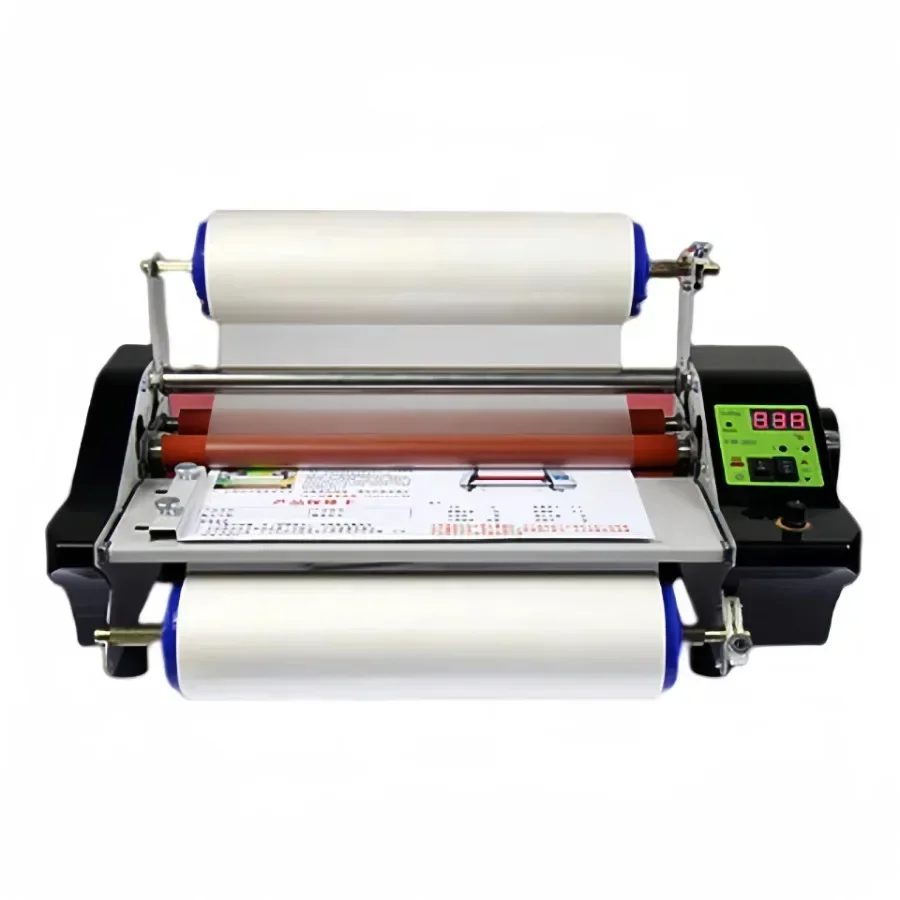 FM360S Photo Laminating Machine Electric Laminator Self-adhesive Crystal Label Hot&Cold Lamination Paper Book Laminating Machine