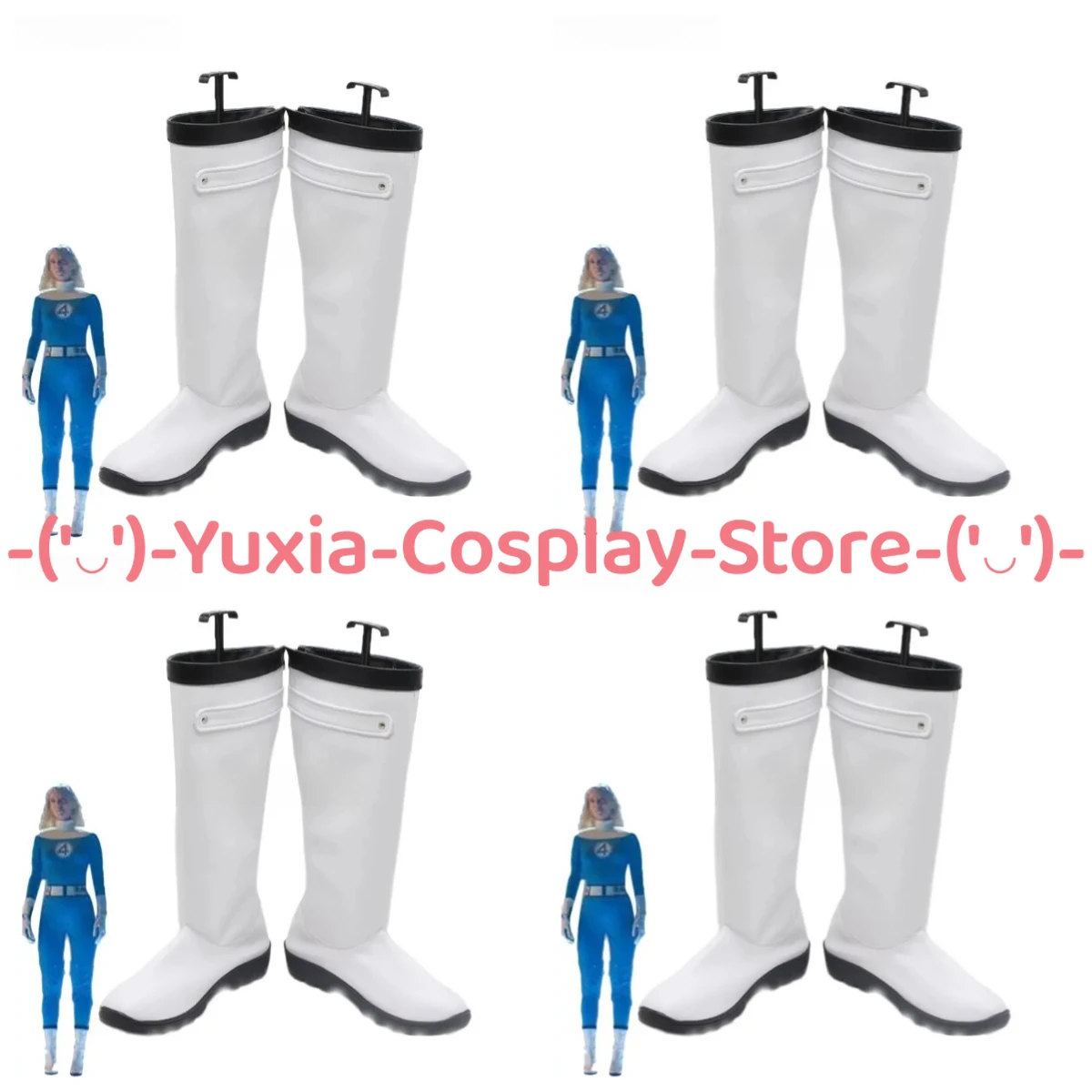 

Юксиакосплей! Невидимая женская обувь для косплея, аниме-игровой персонаж, реквизит, ботинки из искусственной кожи, карнавальный костюм на Хэллоуин