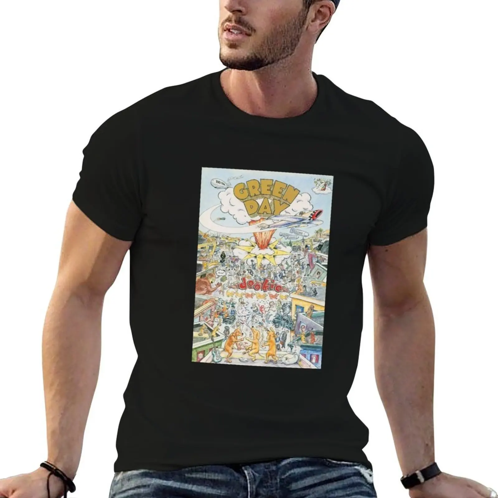 T-shirt sur le thème de Noël avec motif de volcan en éruption
