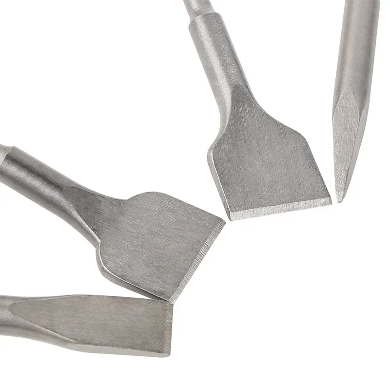 SDS PLUS Shank Electric Hammer Masonry Point Groove Flat Chisel Tools Wall Rock Drill Bit For Tile Cement Concrete Brick Stone