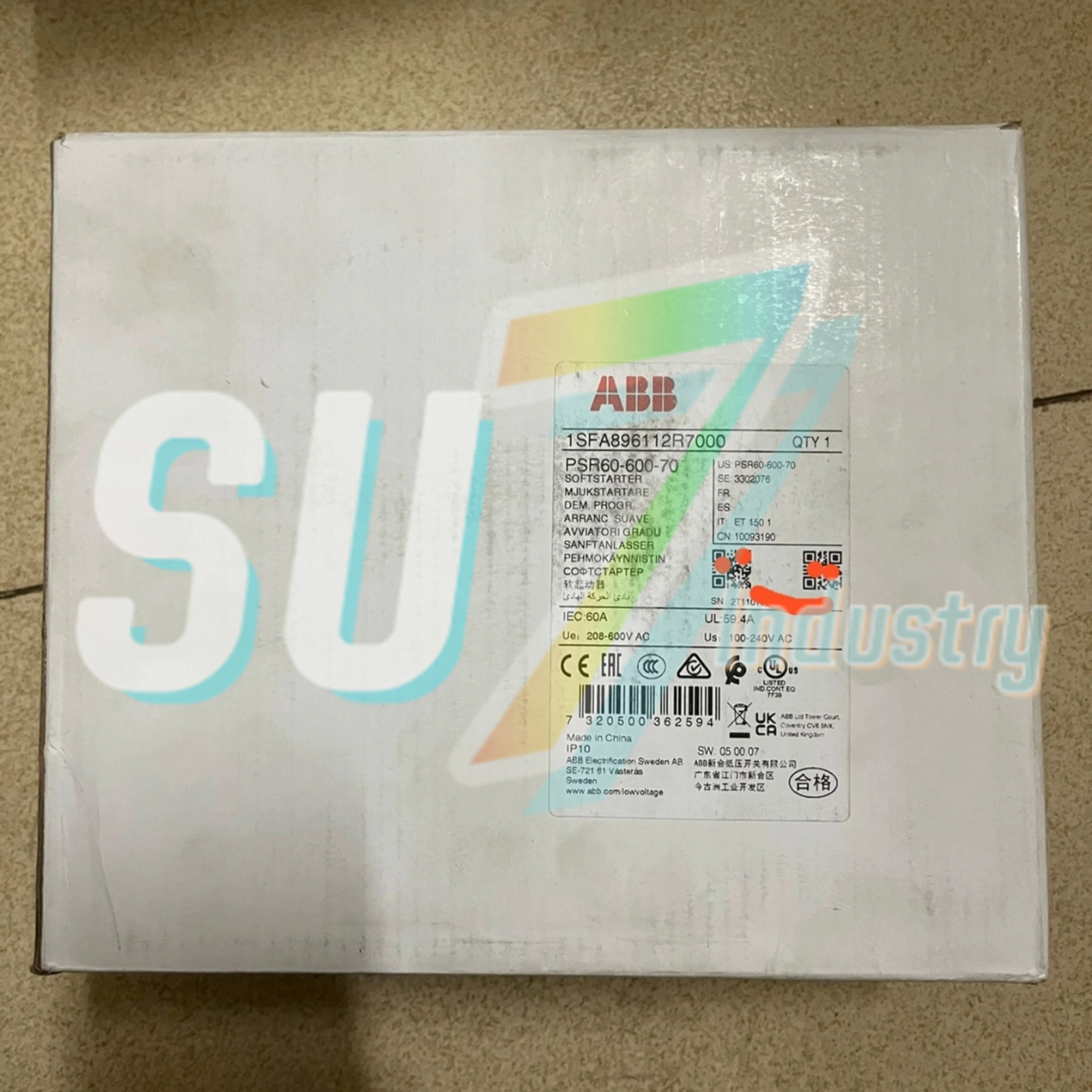 

New original soft starter PSR60-600-70（30KW）PSR72-600-70（37KW） PSR85-600-70（45KW） PSR105-600-70（55KW）