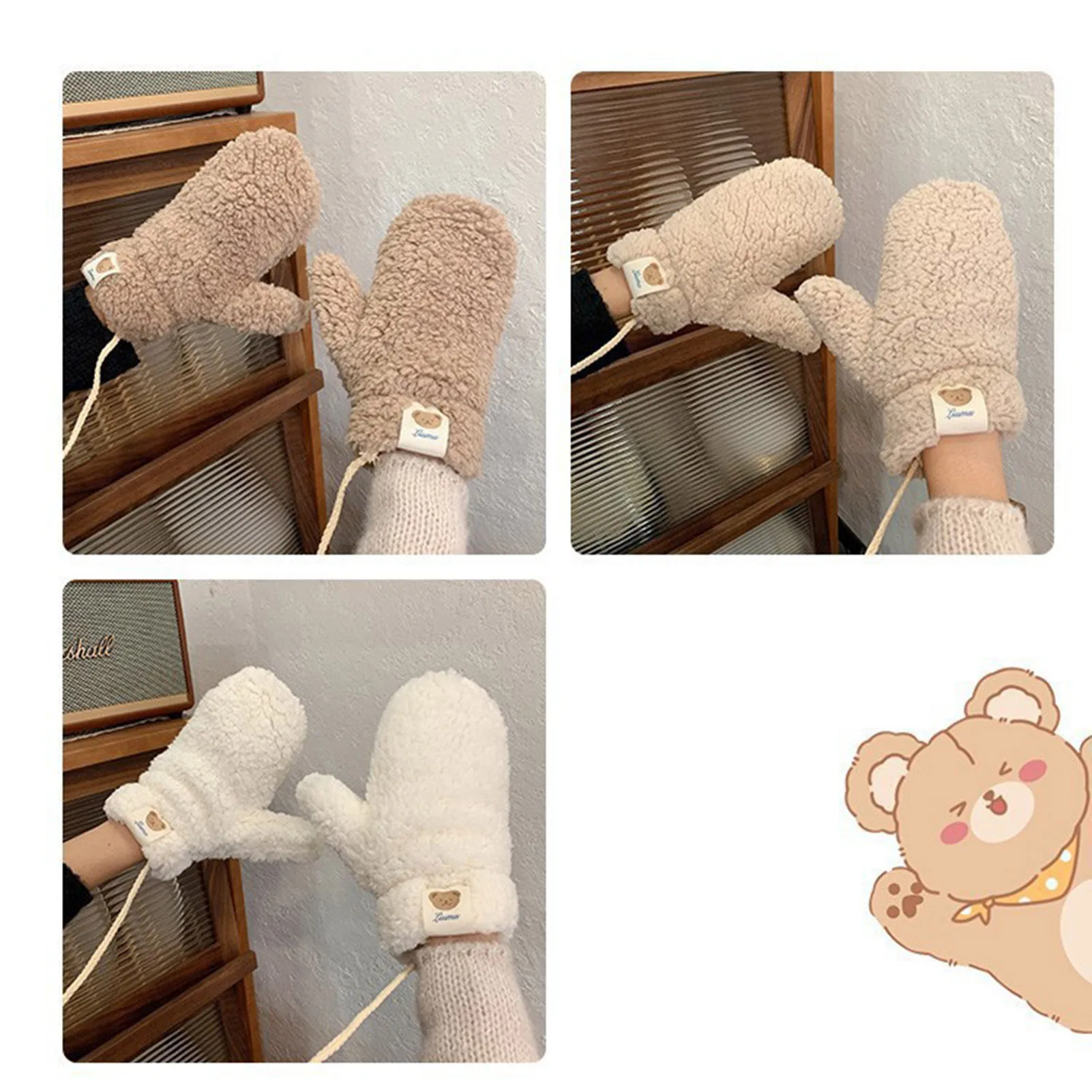 Winter handschuhe für Frauen Strick handschuhe warmes weiches Futter Kalt wetter handschuhe für kaltes Wetter Winter