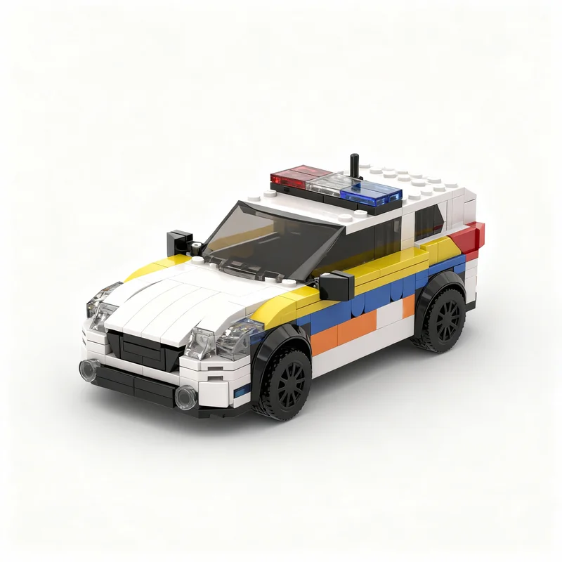 381pcs-moc-subaru-outback-police-variant-city-model-toys-building-blocks-architecture-christmas-gifts-collection-assemble-art