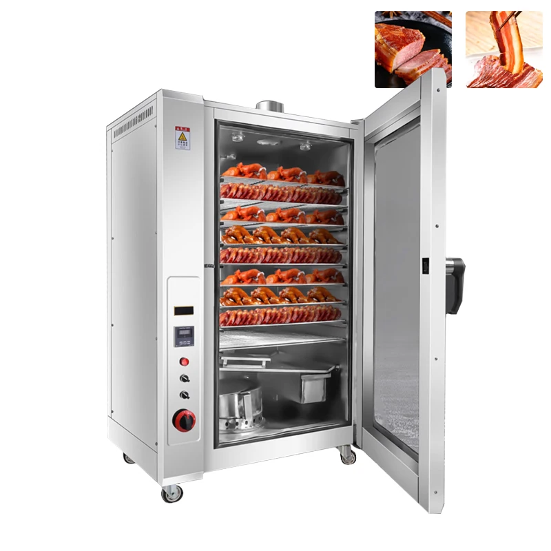 

Intelligent Timing Large Capacity Automatic Food Catfish Smoking Sauage Cold Fish Industrial Smoker Oven Smoke Meat Machine