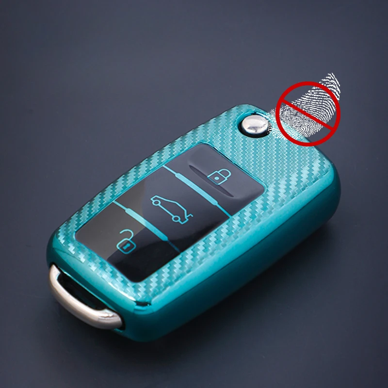 TPU Car Key Case Cover Fob Shell for VW Volkswagen Polo Tiguan Passat Golf MK Jetta for Skoda Kodiaq Superb Octavia Seat