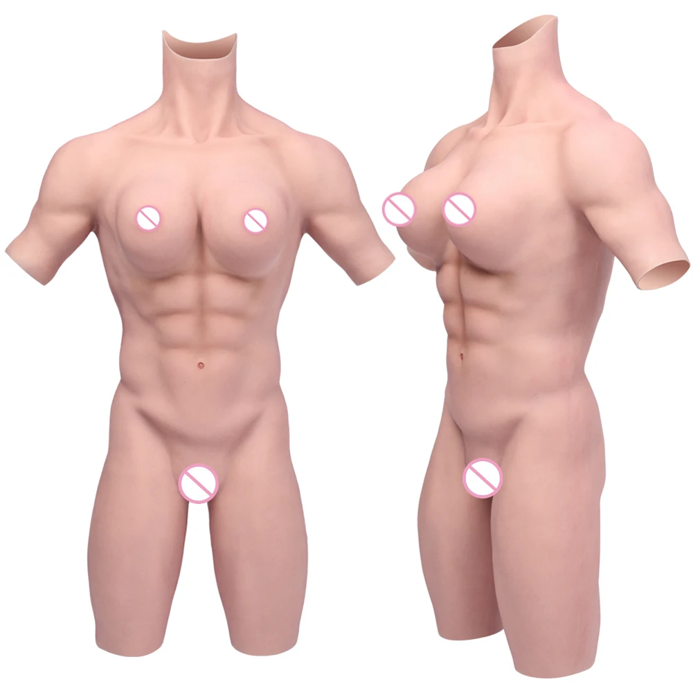 Eyung 8TH GEN Fake Belly Muscle Muscle Suit Crossdresser Realistic Silicone Male Muscle Transgender Cosplay D CUP