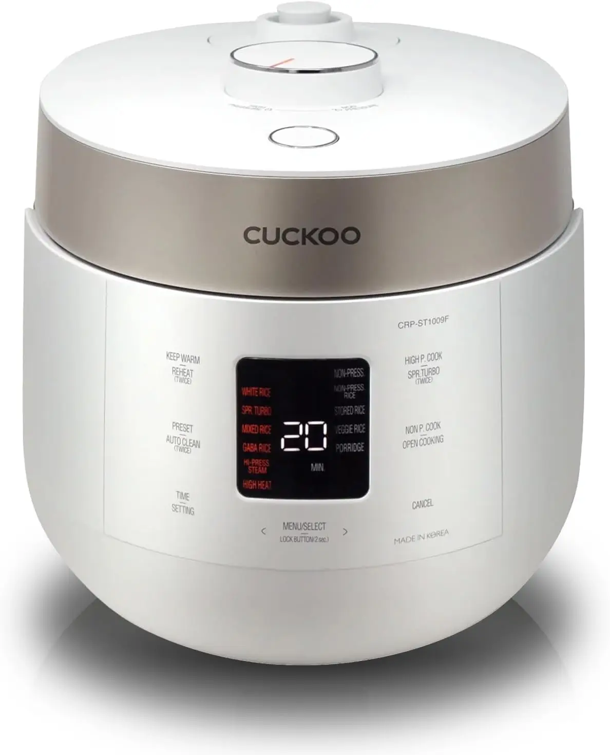 CRP-ST0609FW 6-Cup (Uncooked) / 12-Cup (Cooked) Twin Pressure Rice Cooker & Warmer with Nonstick Inner Pot, 16 Menu Optio