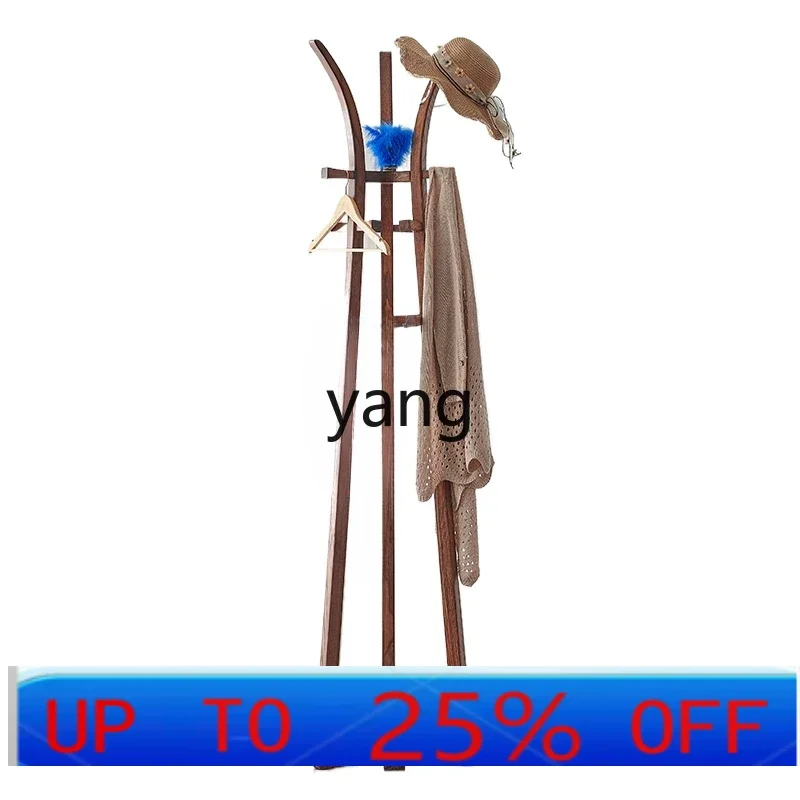 LH all solid wood coat rack bedroom simple modern Chinese creative floor solid wood hanger