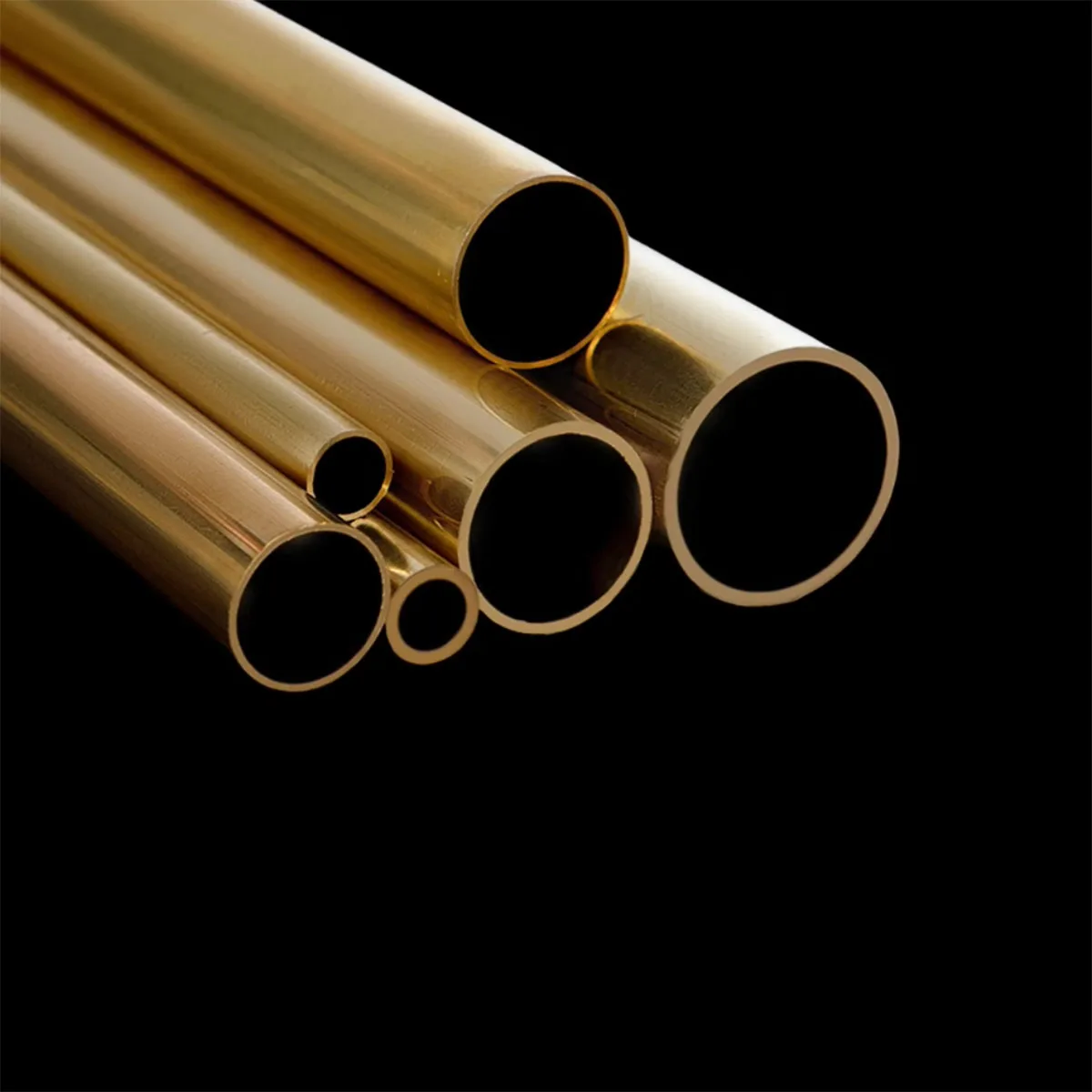 H65/H62 Brass Hollow Round Tube 4 6 8 10mm Thin-Walled Thick Walled Capillary Thermal Conductive Copper Sleeve Length 200M