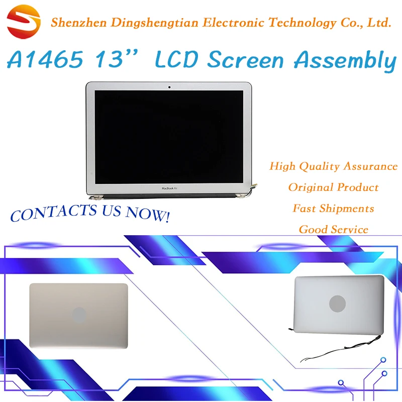 

Замена для MacBook Air A1465, полный ЖК-экран в сборе, серебристый монитор 2012-2015, год Emc 2558 2631 2924, изменение
