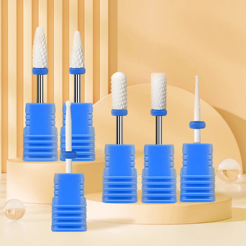 4/6 قطعة أظافر سيراميك لقمة ثقب عدة قاطعة المطحنة الكهربائية مانيكير الحفر اكسسوارات أدوات للأظافر هلام البولندية الاكريليك إزالة #1