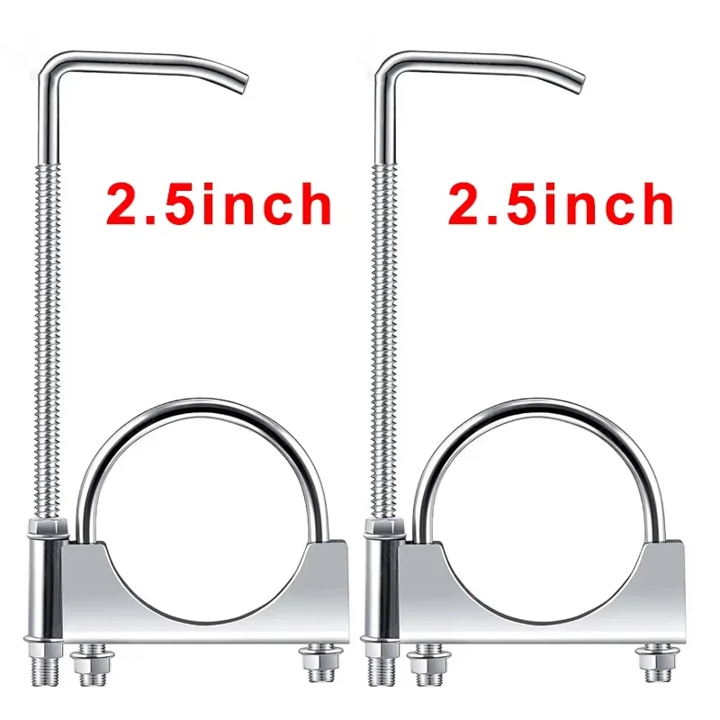 Auto Uitlaat Klem Haak 2.5Inch Uitlaat Klem Met Hanger Uitlaat Klem Klem Met Hanger Achter Uitlaat Hanger Auto tool